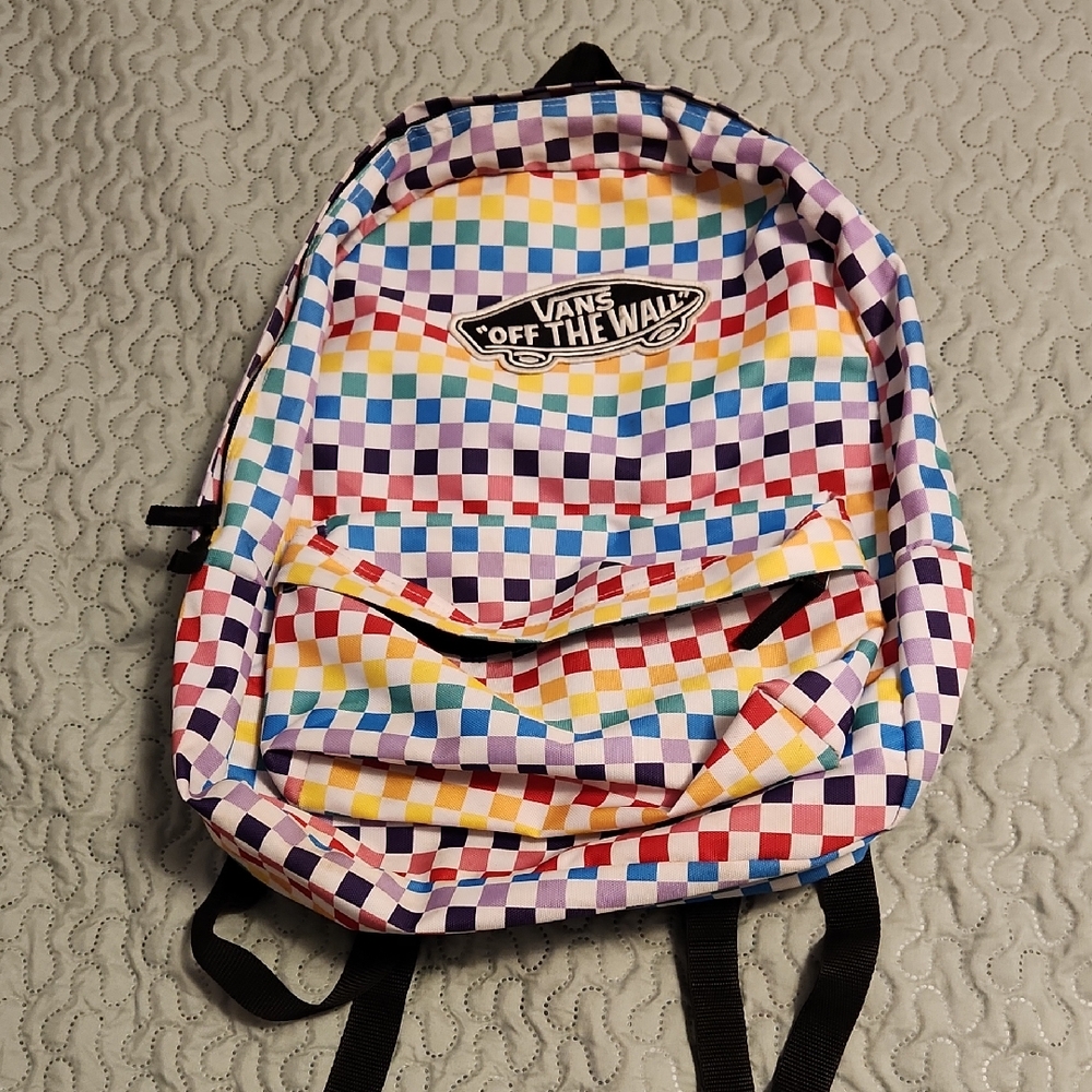Vans Colorful Checkered Backpack - Picture 1 of 15